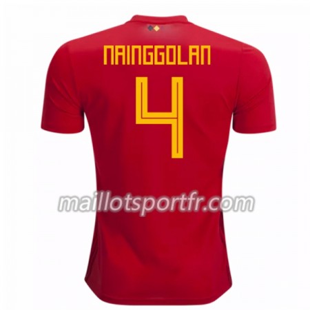 Maillot de Foot Belgique Nainggolan 4 Domicile Coupe du monde 2018